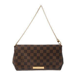 Louis Vuitton Ebene Brown Damier Canvas Leather Shoulder Bag